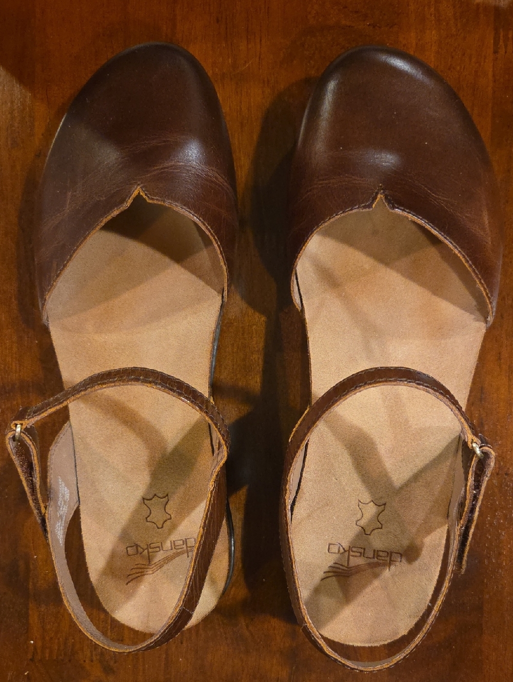 EUC Dansko Brown Leather Women's Slingback Flats 42 12